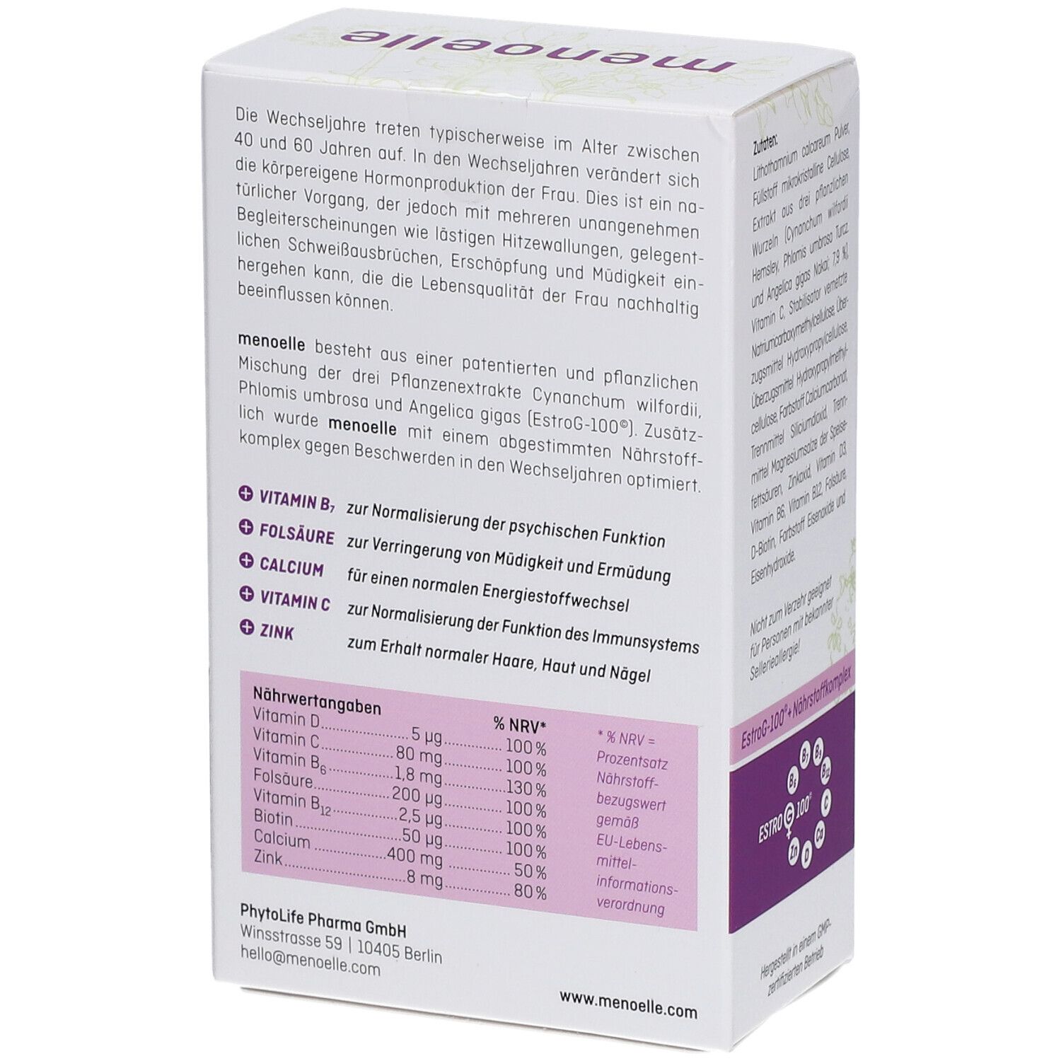 menoelle® Tabletten Wechseljahre