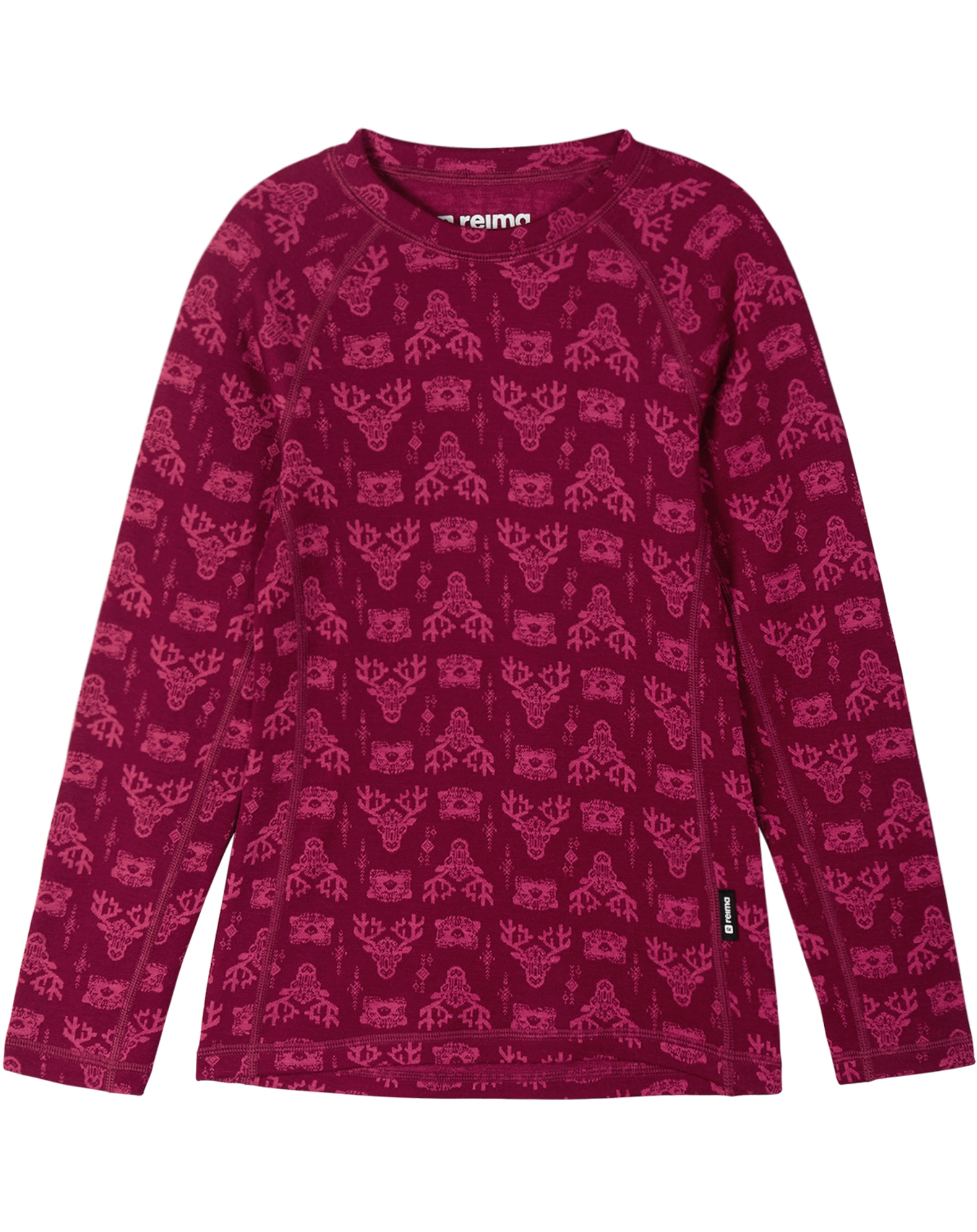 Unterwäsche-Set TAIVAL mit Wolle lang in jam red