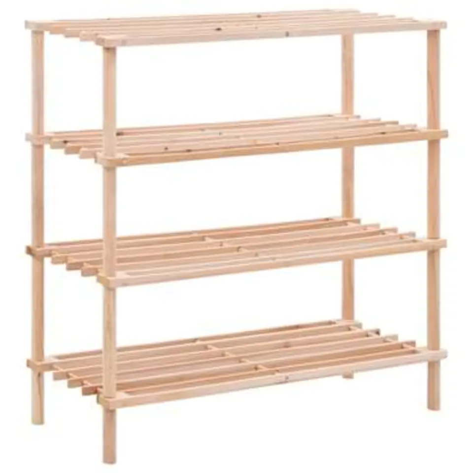 vidaXL - Schoenenrek - Beige - Hout