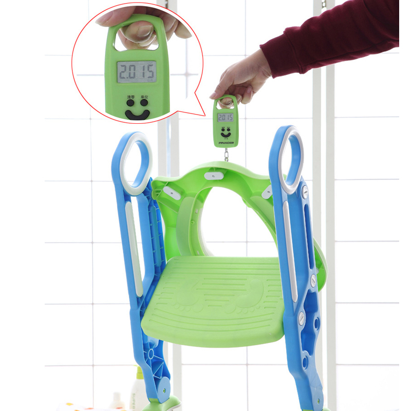 Kinder Toilettentrainer WC Treppe Lern Töpfchen Toilettensitz Aufsatz - Blau / Lila