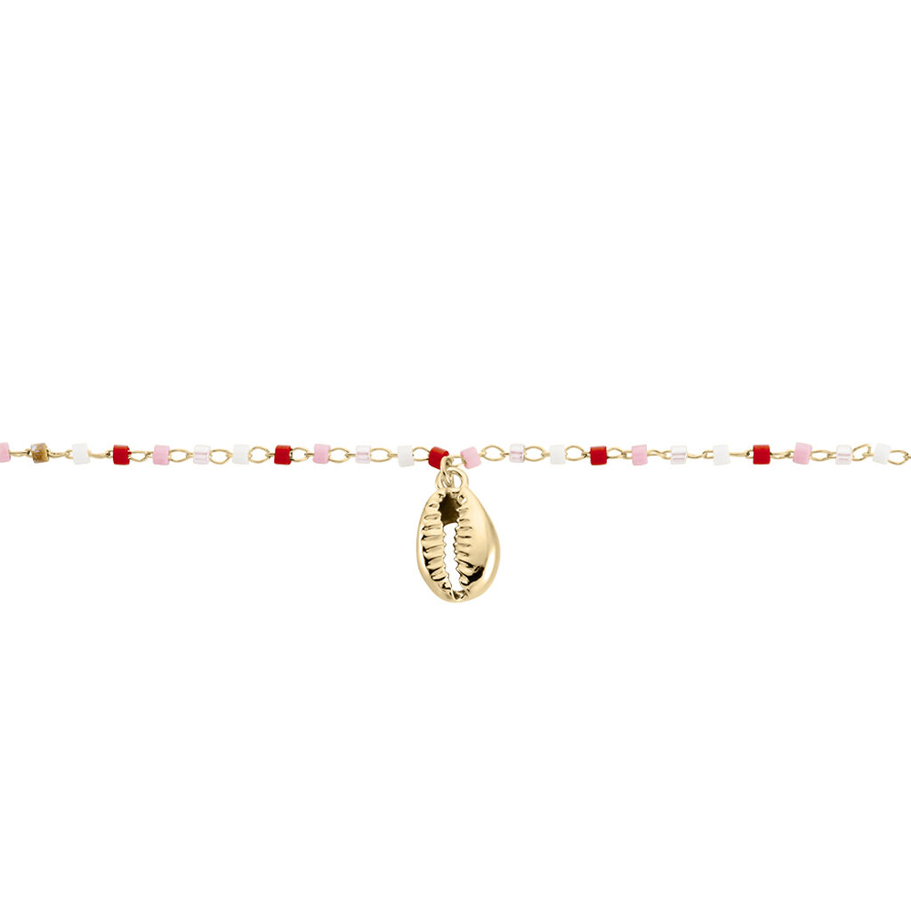 Chaine De Cheville Plaqué Or Jaune Lyndsea Perles De Miyuki