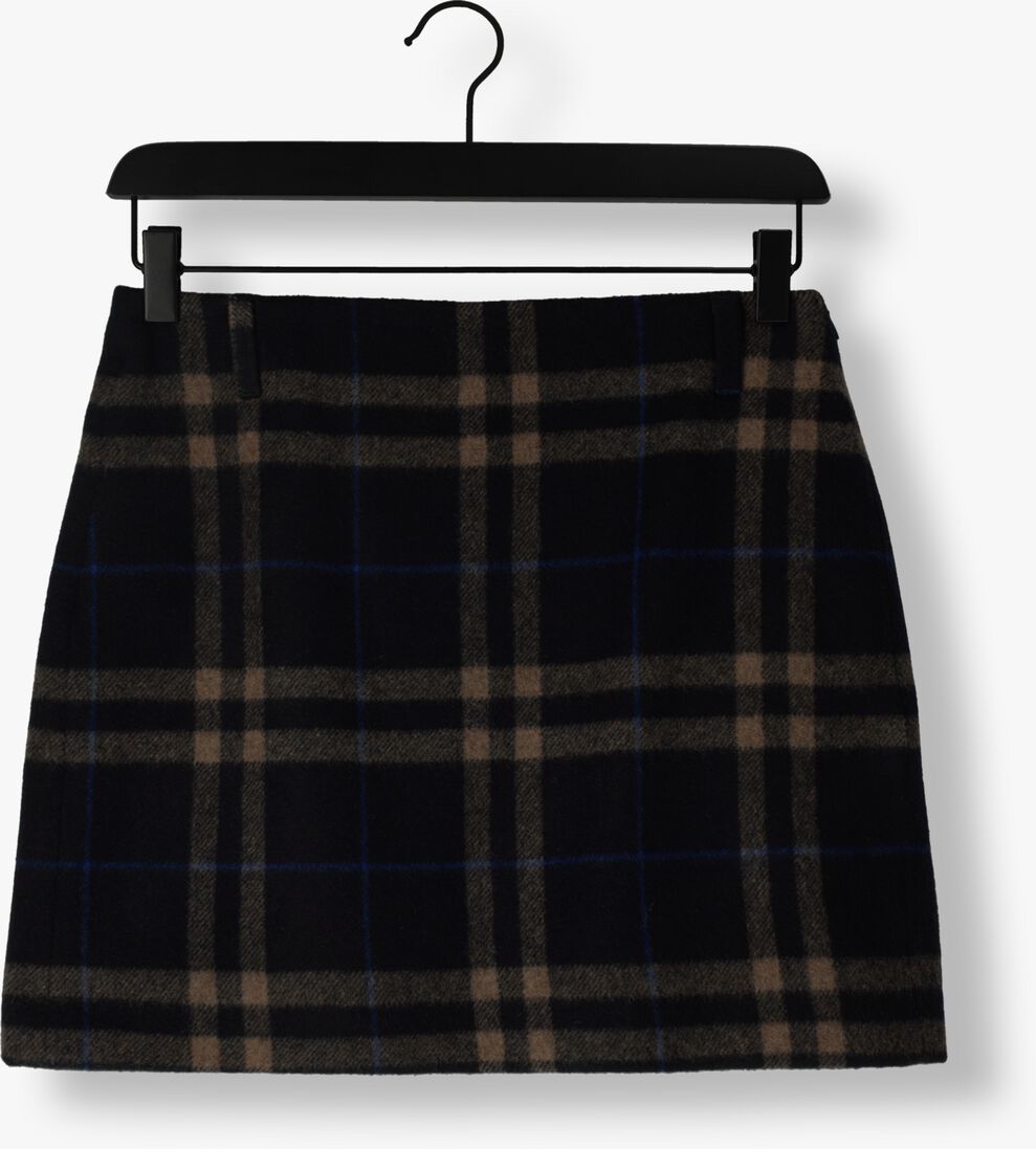 VANILIA donkerblauwe vanilia minirok big check mini skirt