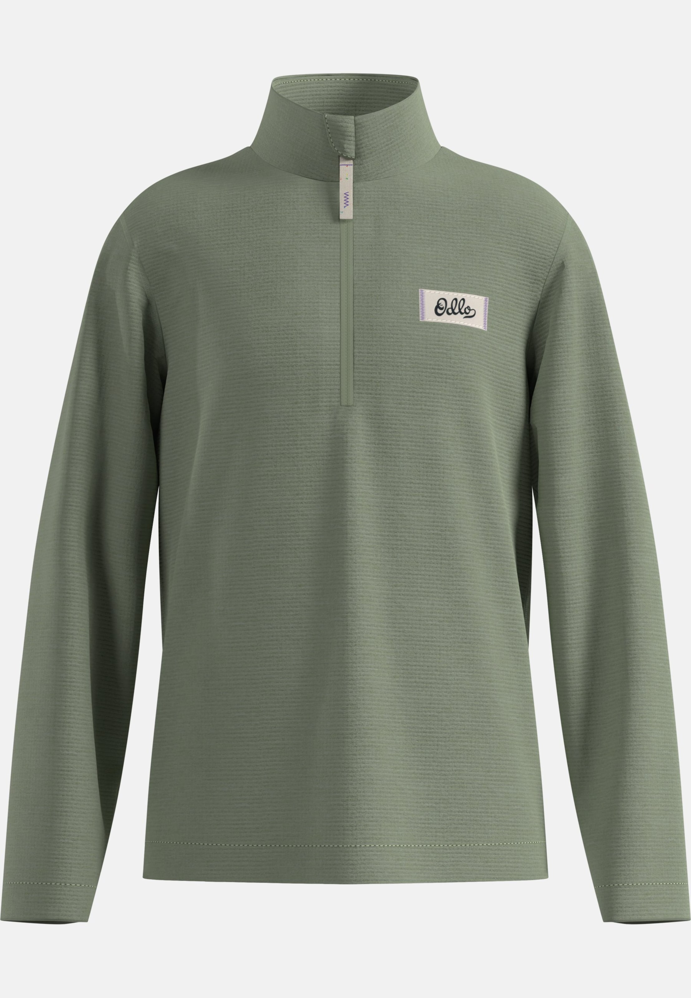 Essentials Multisport Mid Layer für Kinder aus Grid-Fleece mit Halbreissverschluss in shadow melange