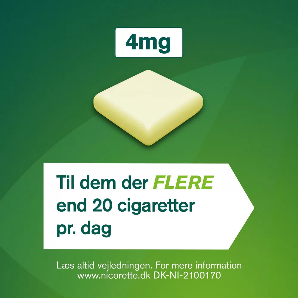 Nicorette Tyggegummi (Fruitmint), 4 mg - 30 stk