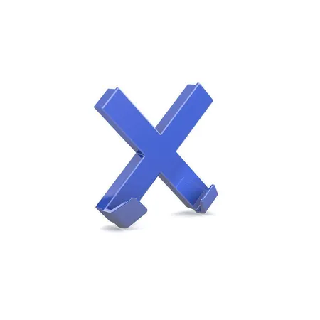 Dahle Mega Magnete XL, Cross, blau, 90x90mm, incl. 2 Haken