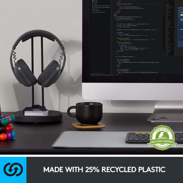 Logitech Zone Vibe 100 trådløst headset (hvid)