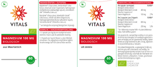 Vitals Magnesium 100 mg Capsules 60CP