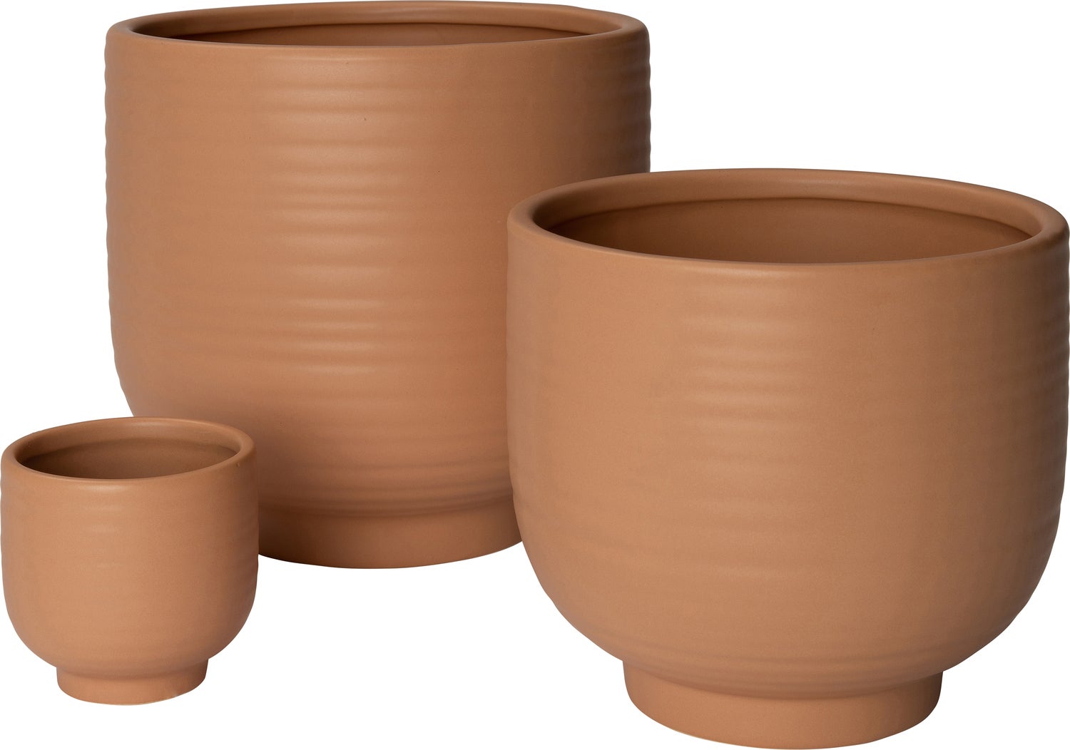 Intratuin bloempot op voet Neeko beige D 7,5 H 7 cm