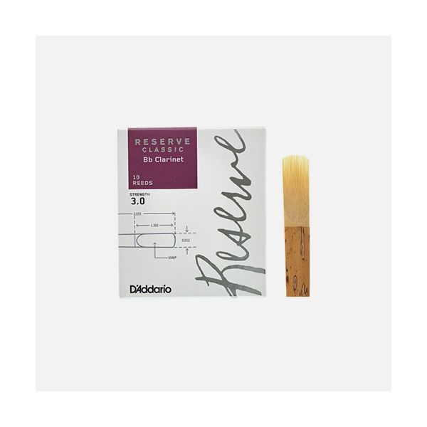 D'Addario Woodwinds Reserve Classic Bb Clarinete 3 10un.