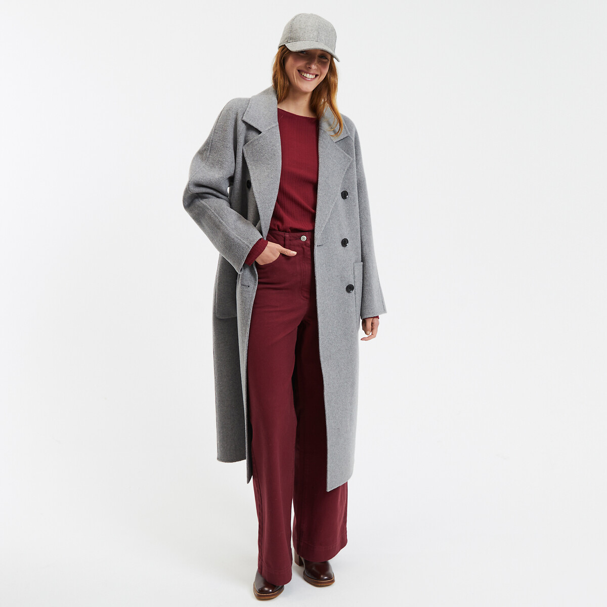 COLEÇÕES LA REDOUTE<br>Jaquetas oversized em lã mista, Signature MARTIAL