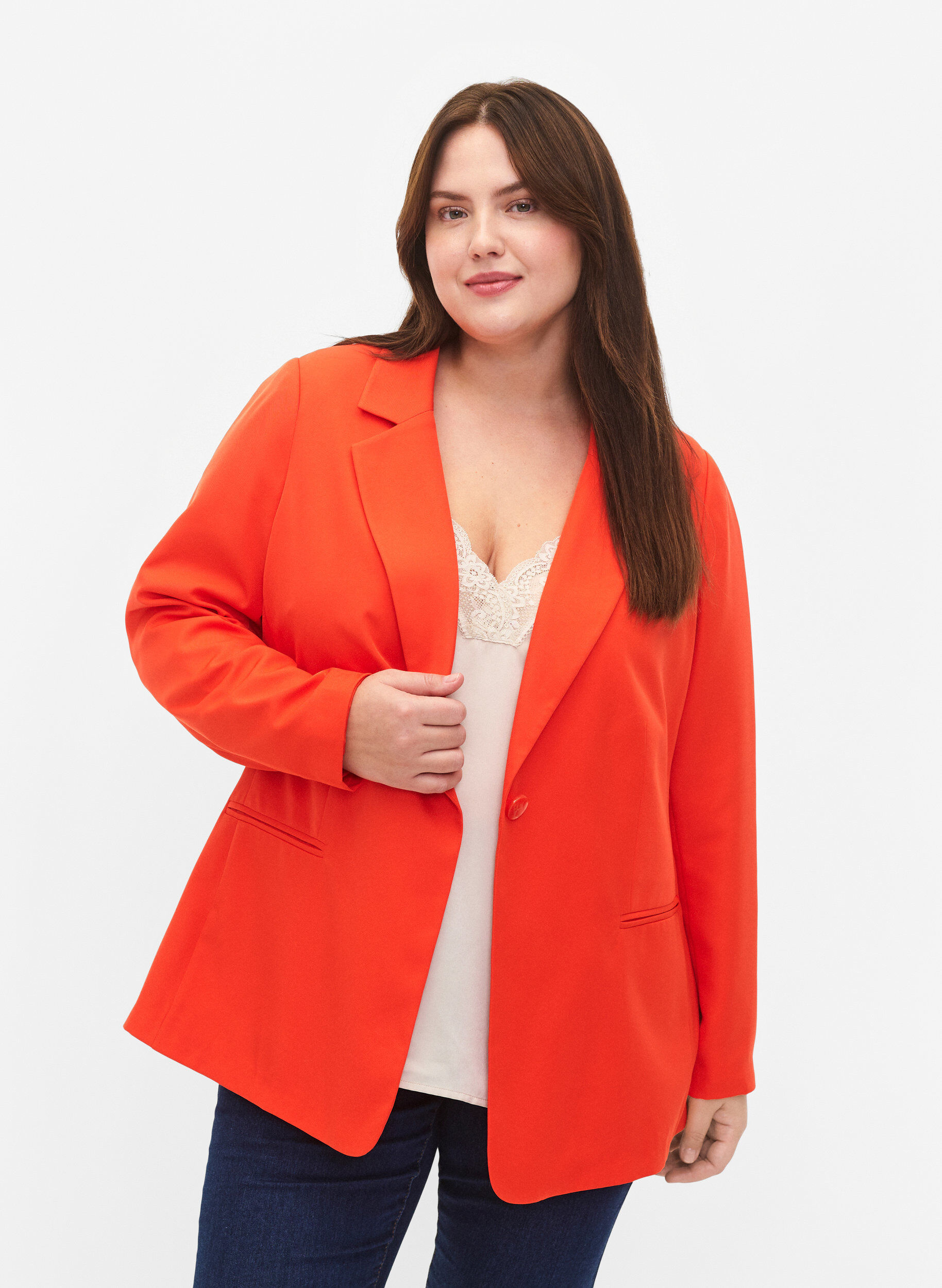 FLASH - Enkel blazer med knap