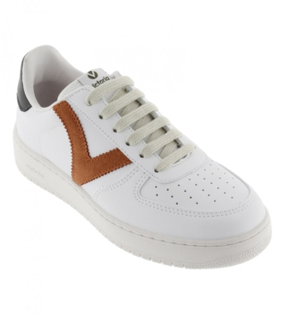 Tênis Victoria 1258201 branco, taupe