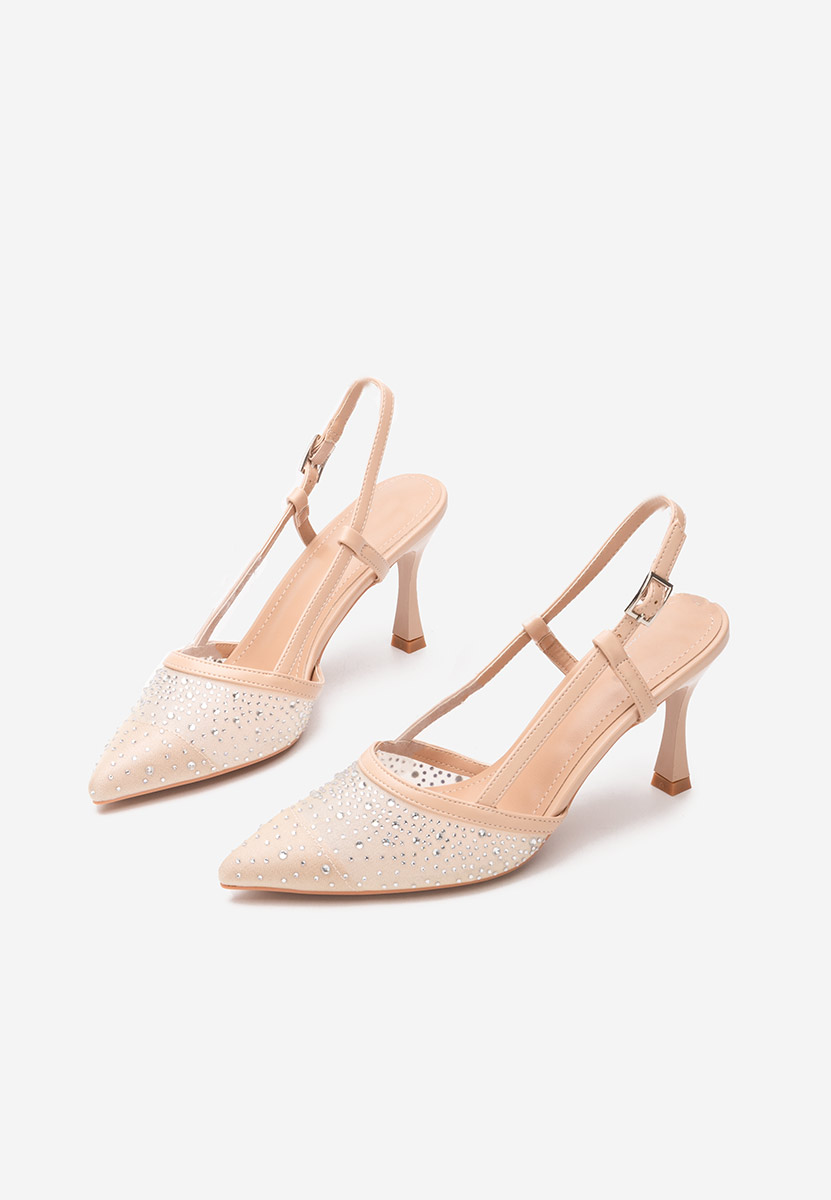 Chaussures slingback beige Angelas