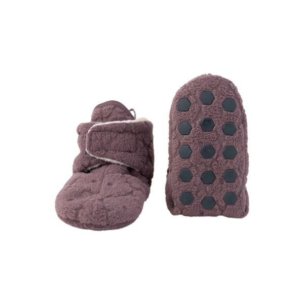 Lodger Folklore Fleece Slofjes Mauve 0-3 Mnd