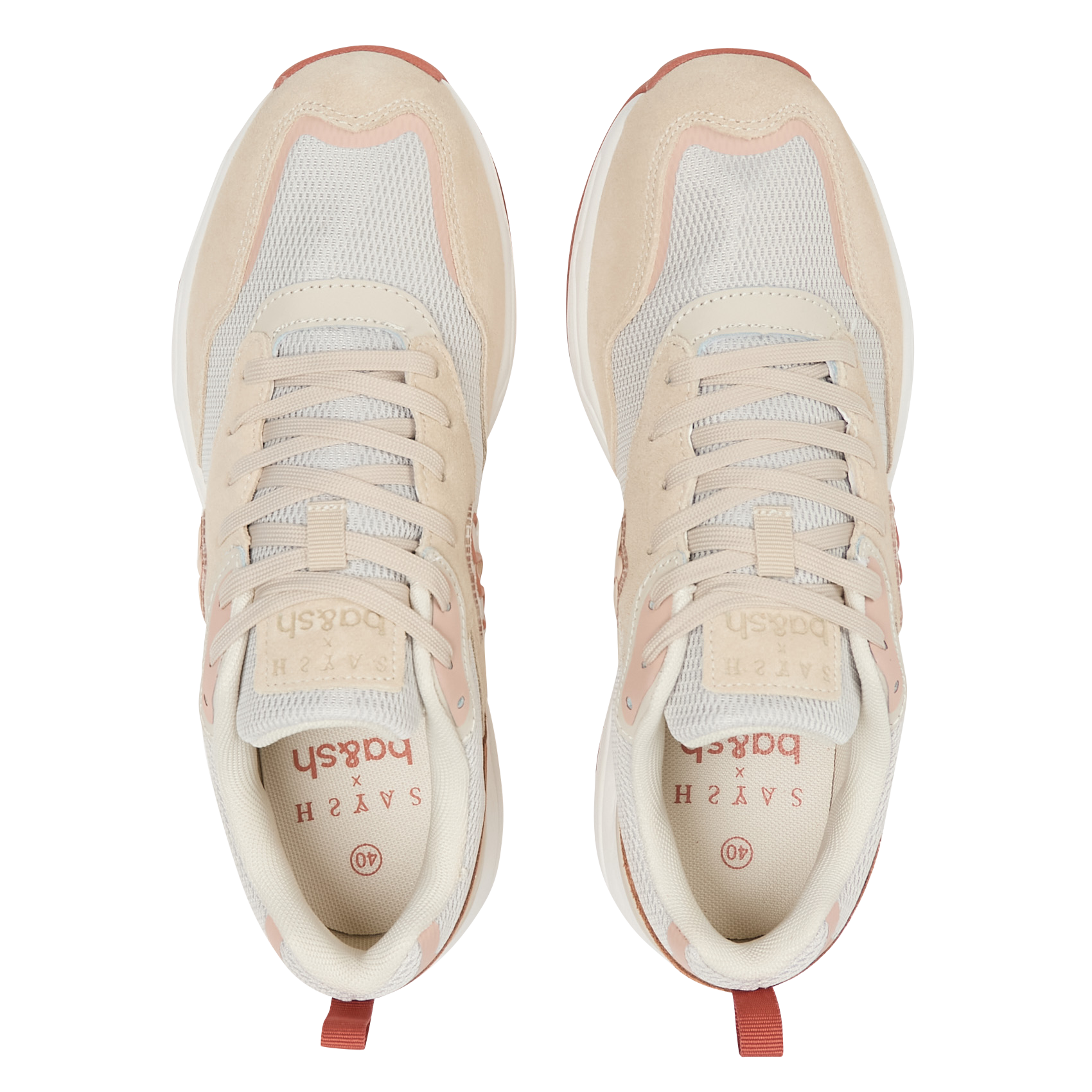 SABA - Baskets basses en cuir x SAYSH | Orange