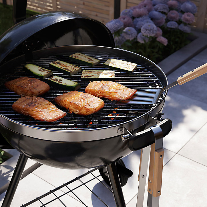 Grande spatule manche en bois pour barbecue GoodHome