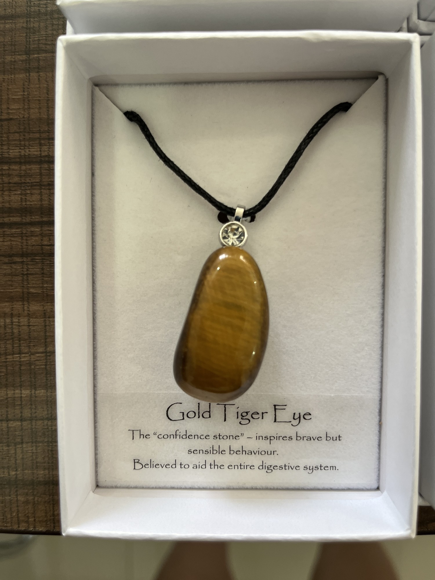 Edelsteinkette Tigerauge oder Hematit, diverse Formen, Ø 2,5 - 3 cm, L 38 cm günstig bestellen