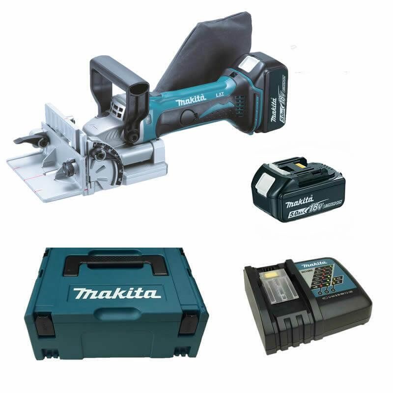 Makita DPJ180RTJ 18V Li-ion accu lamellenfrees set (2x5.0Ah) in Mbox
