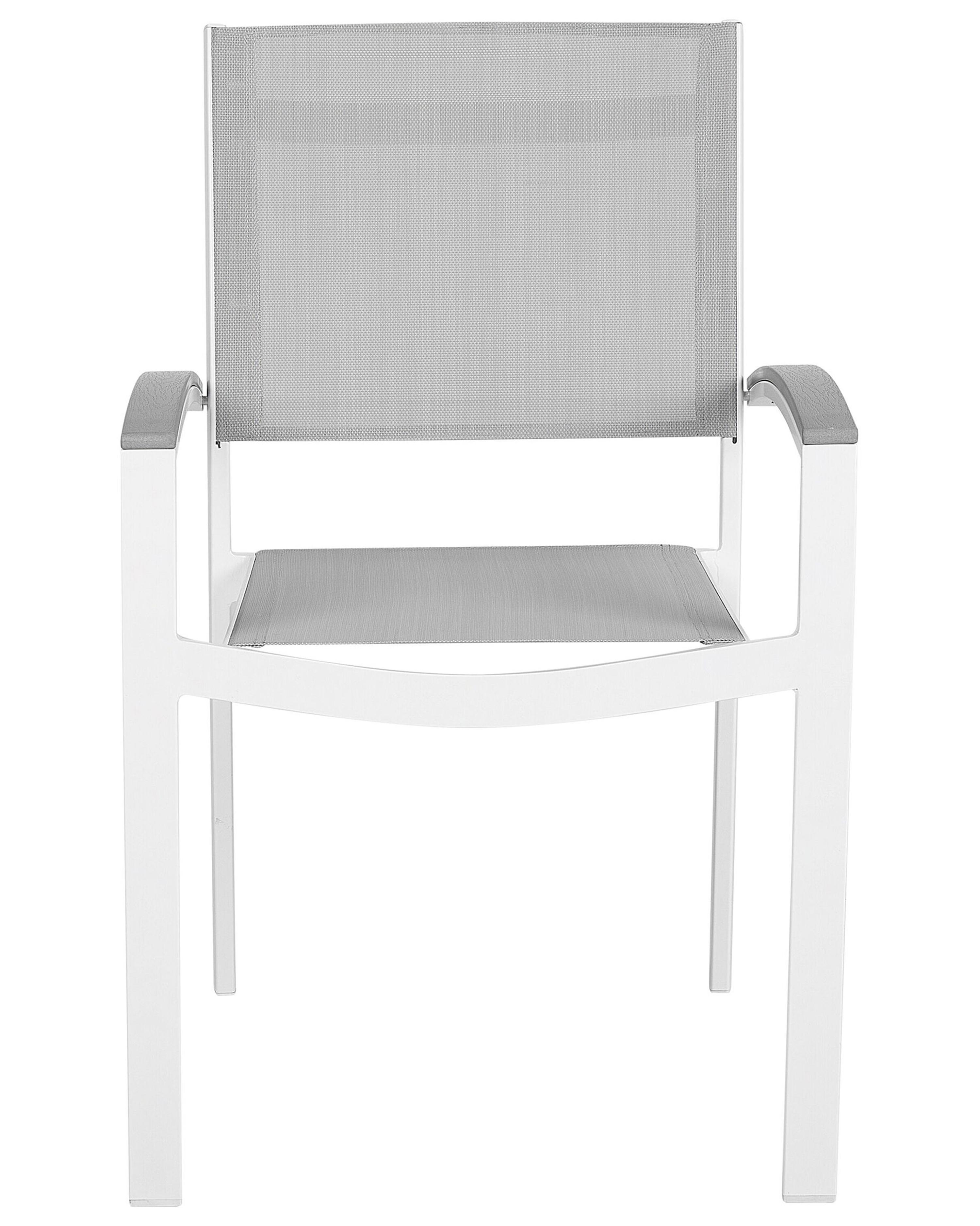 Set van 2 tuinstoelen PERETA Metaal Grijs