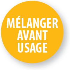 Pastilles contrôle “Mélanger avant usage” Ø40 – Rouleau de 500 ex