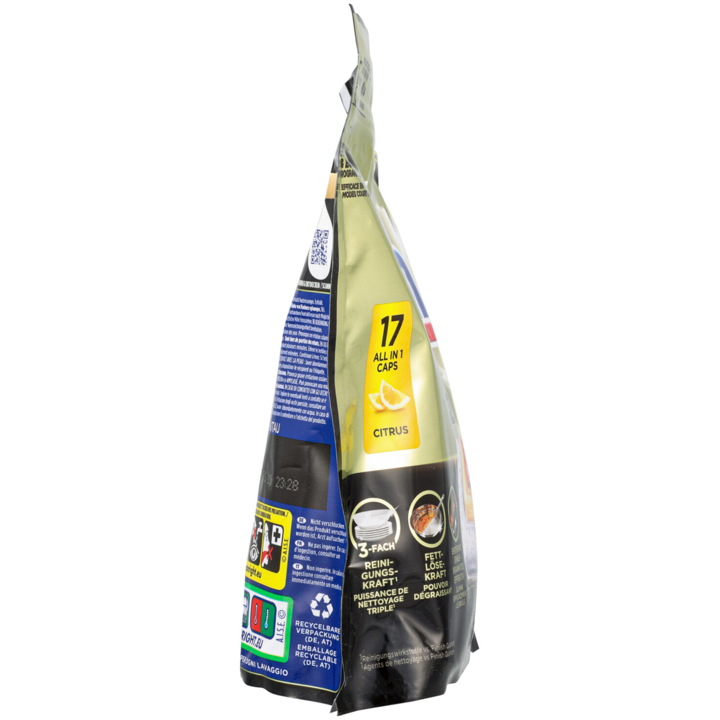 Finish Ultra Plus All-in-1 Citrus 17 Stück