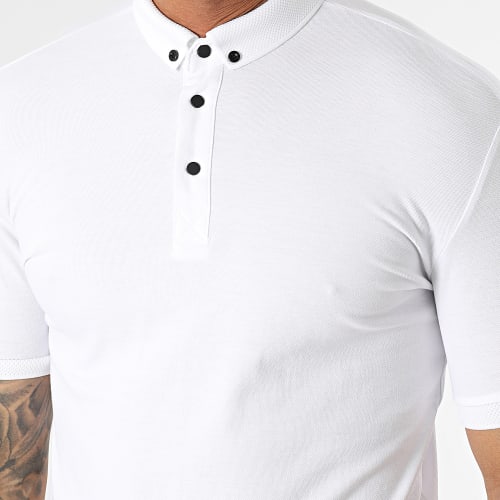 Polo Manches Courtes Blanc