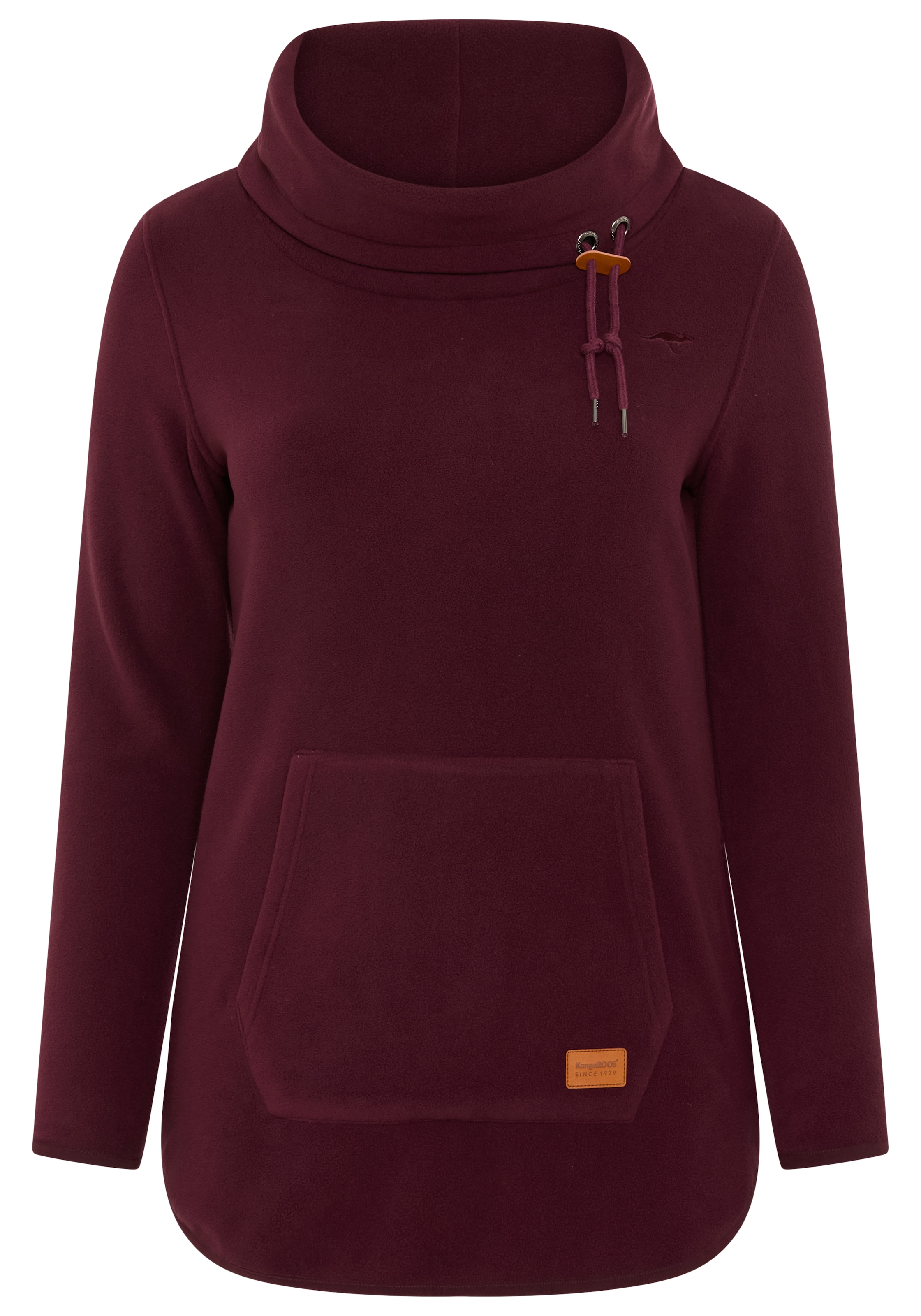 KangaROOS Fleecepullover , hochschliessender Kragen mit regulierbarer Weite, grosse Grössen