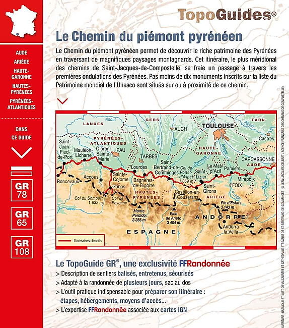 FFRP - 780 LE CHEMIN DU PIEMONT PYRENEEN FFRP