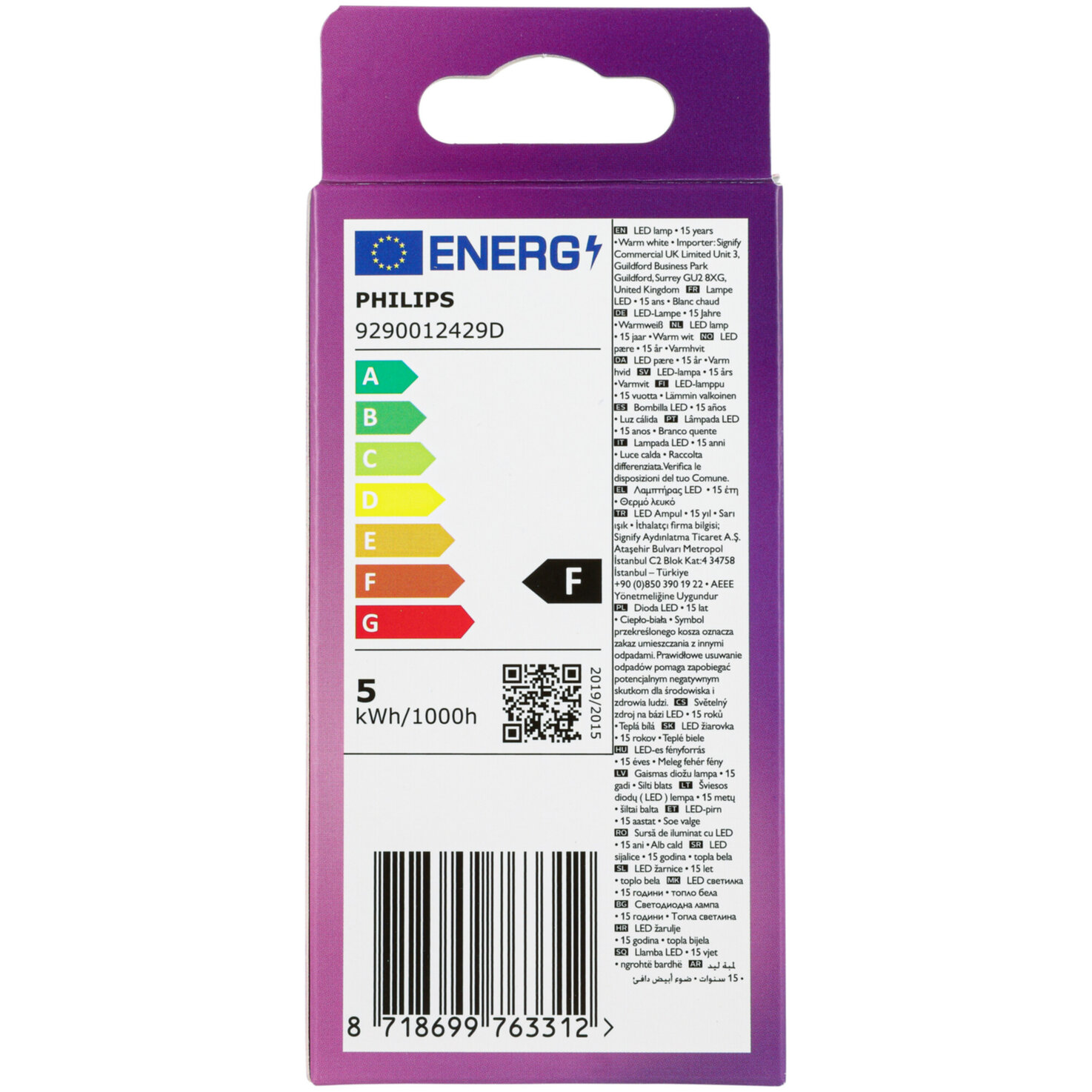 Philips LED-Kolben E27 warmweiss 40 W