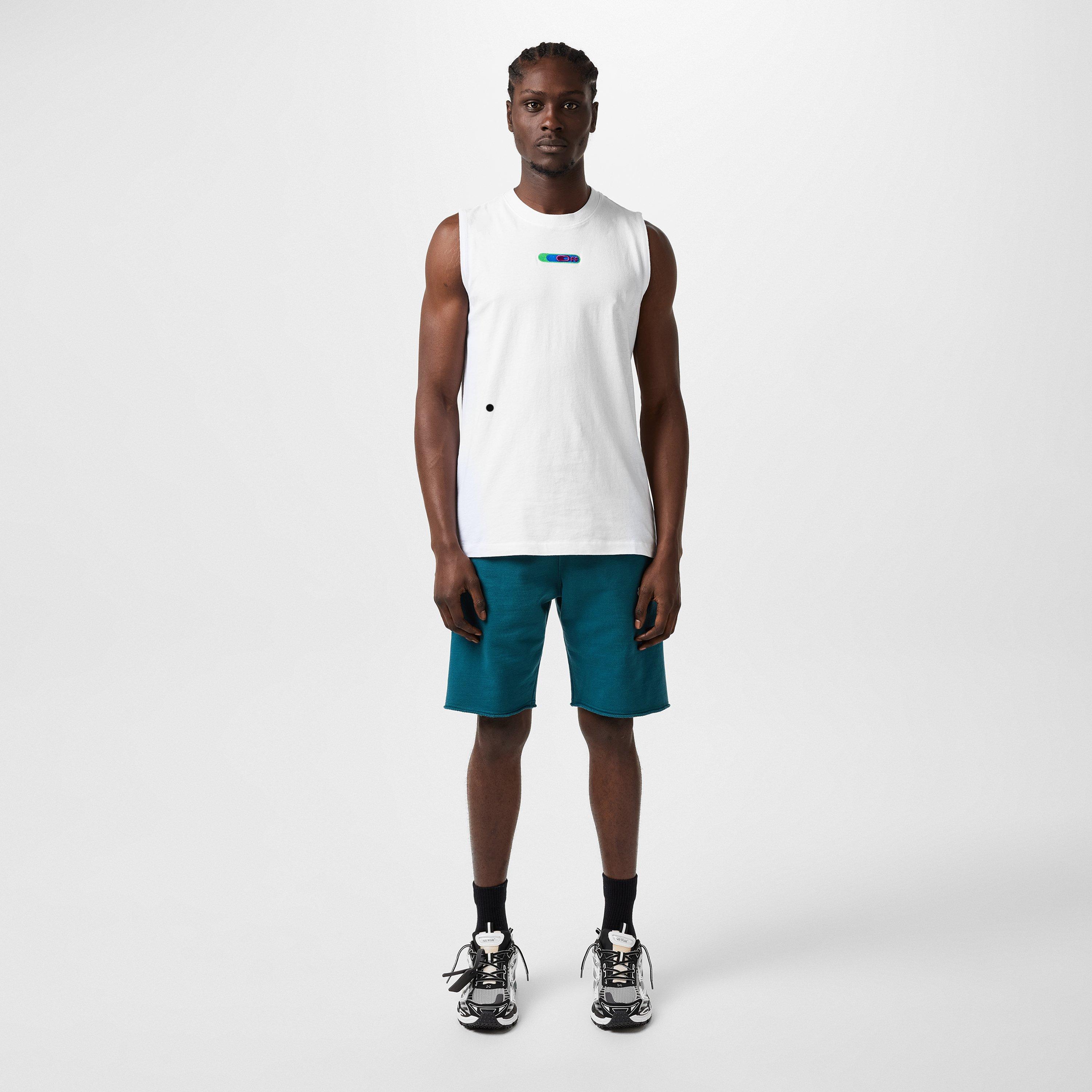 Off White Fleece Shorts