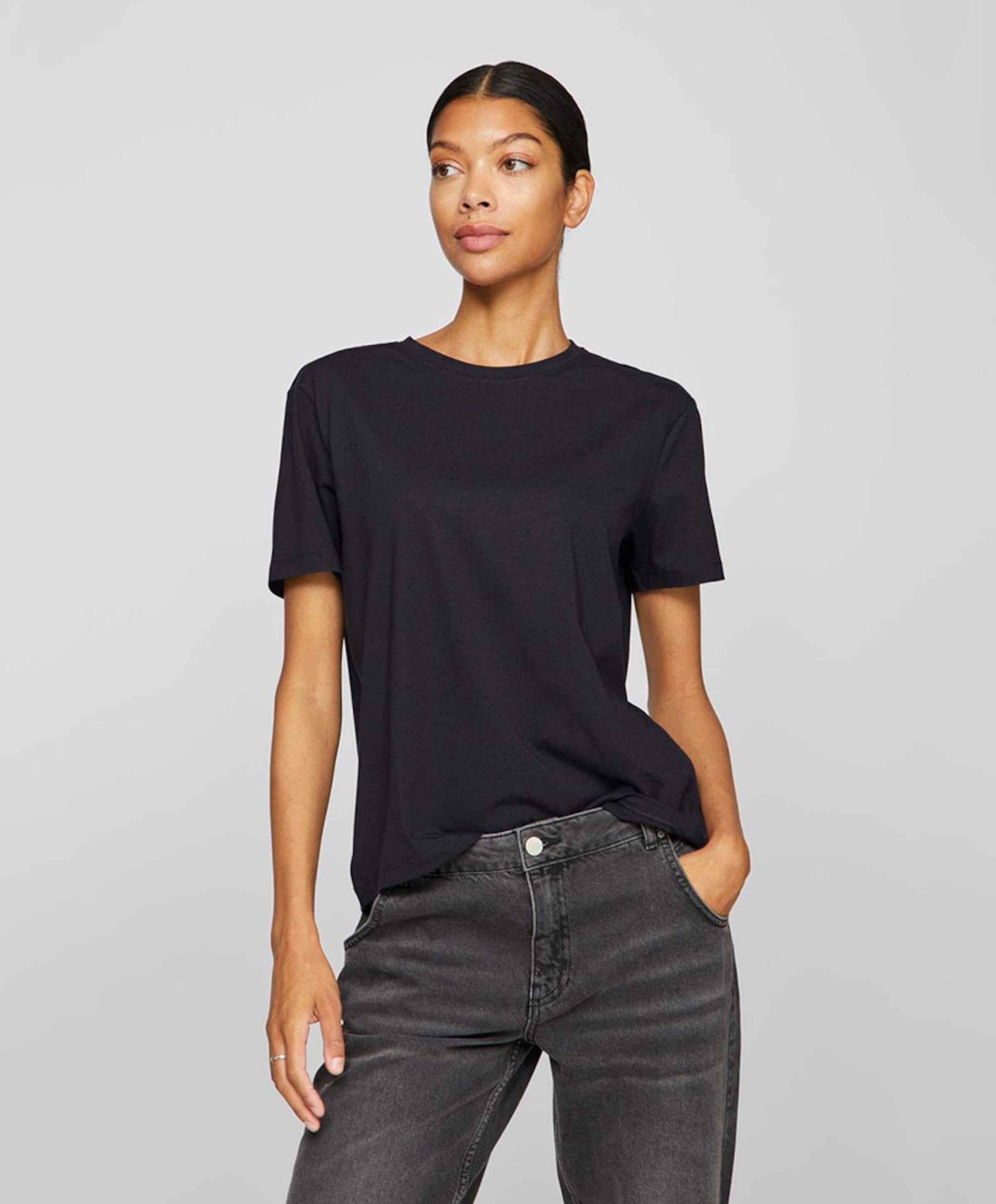 Vila Dames T-shirt zwart