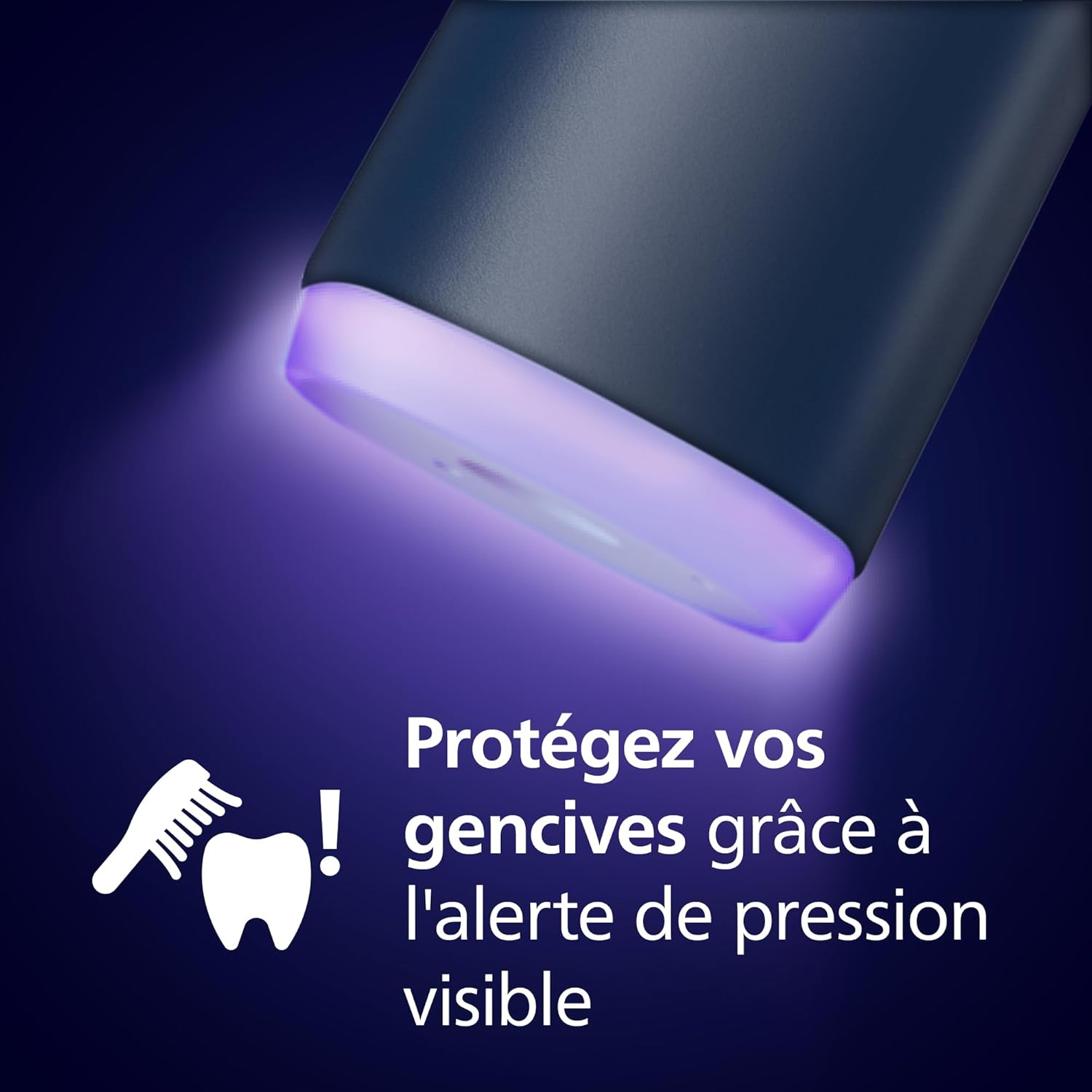 Philips Sonicare 6100 - Brosse à dents électrique sonique avec 2 modes de brossage, 3 niveaux d'intensité, Alerte de pression, EasyStart, Coffret de voyage, Blanc, HX7400/02 [Nouvelle technologie]