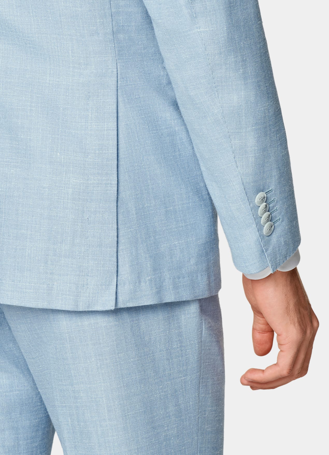 Costume trois pièces Havana coupe Tailored bleu clair