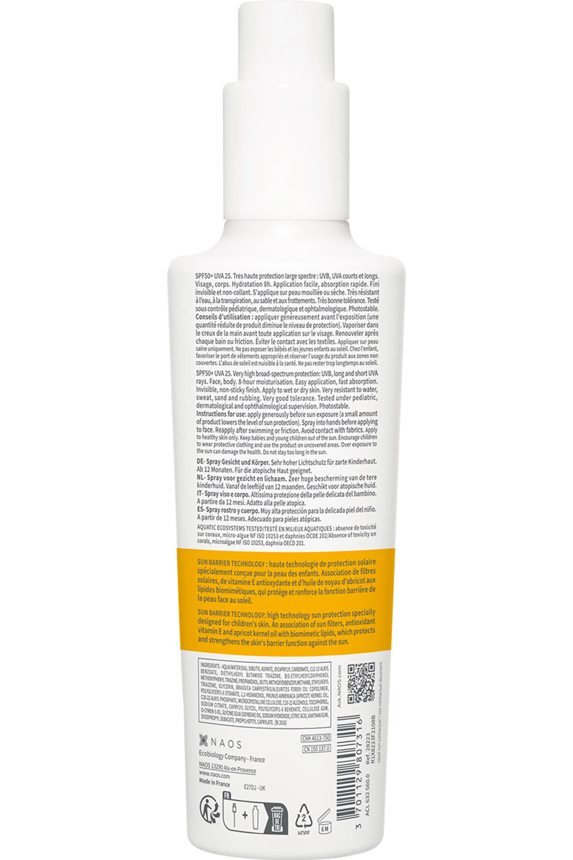 Bioderma Spray solaire Photoderm Pediatrics  SPF50+-200 ml