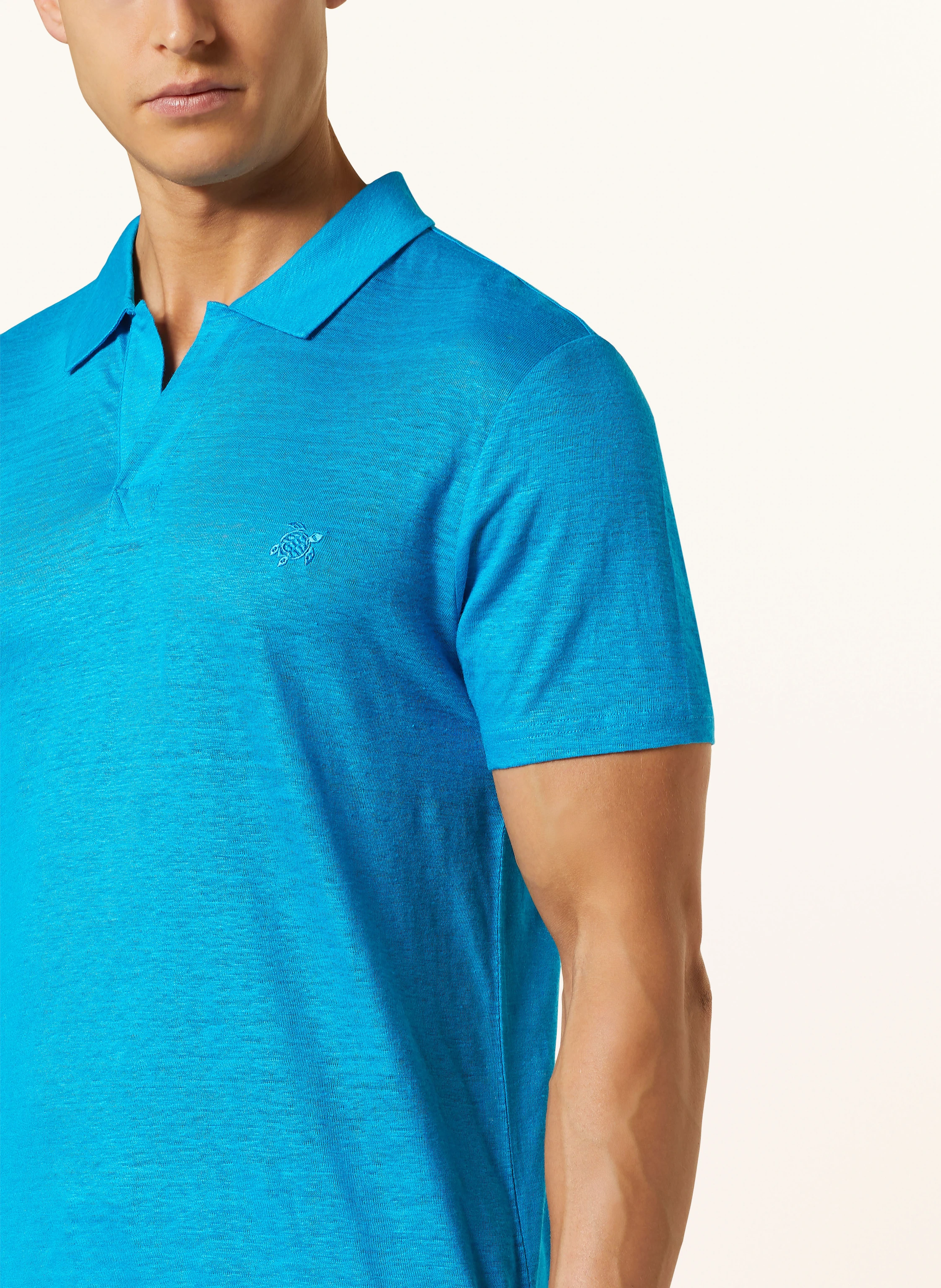 VILEBREQUIN Leinen-Poloshirt PYRAMIDE