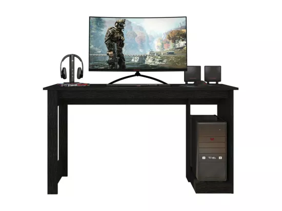 Bureau Gamer Noir Support UC L 136 H 75 P 54 cm