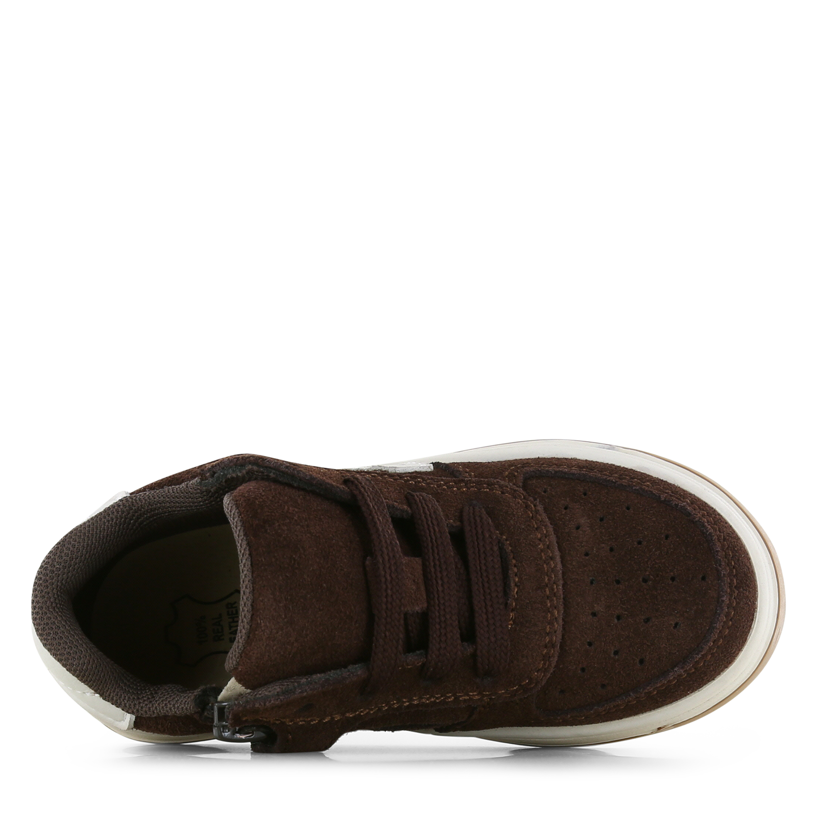 Shoesme brauner Sneaker mit Reißverschluss
