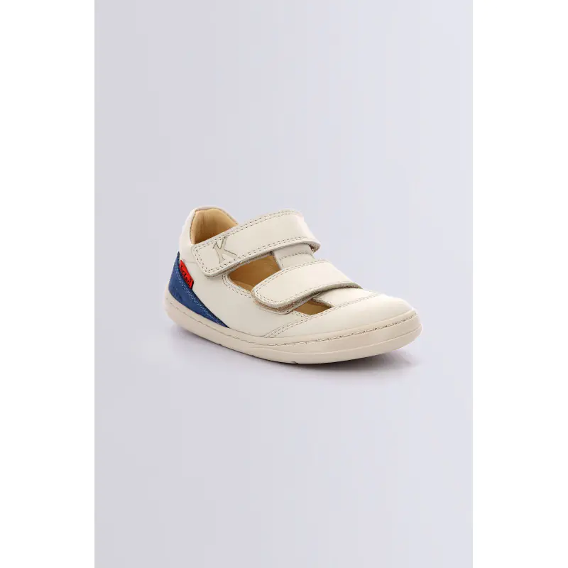 Kickbloom Blanc casse BASKETS BASSES Cuir Garçon
