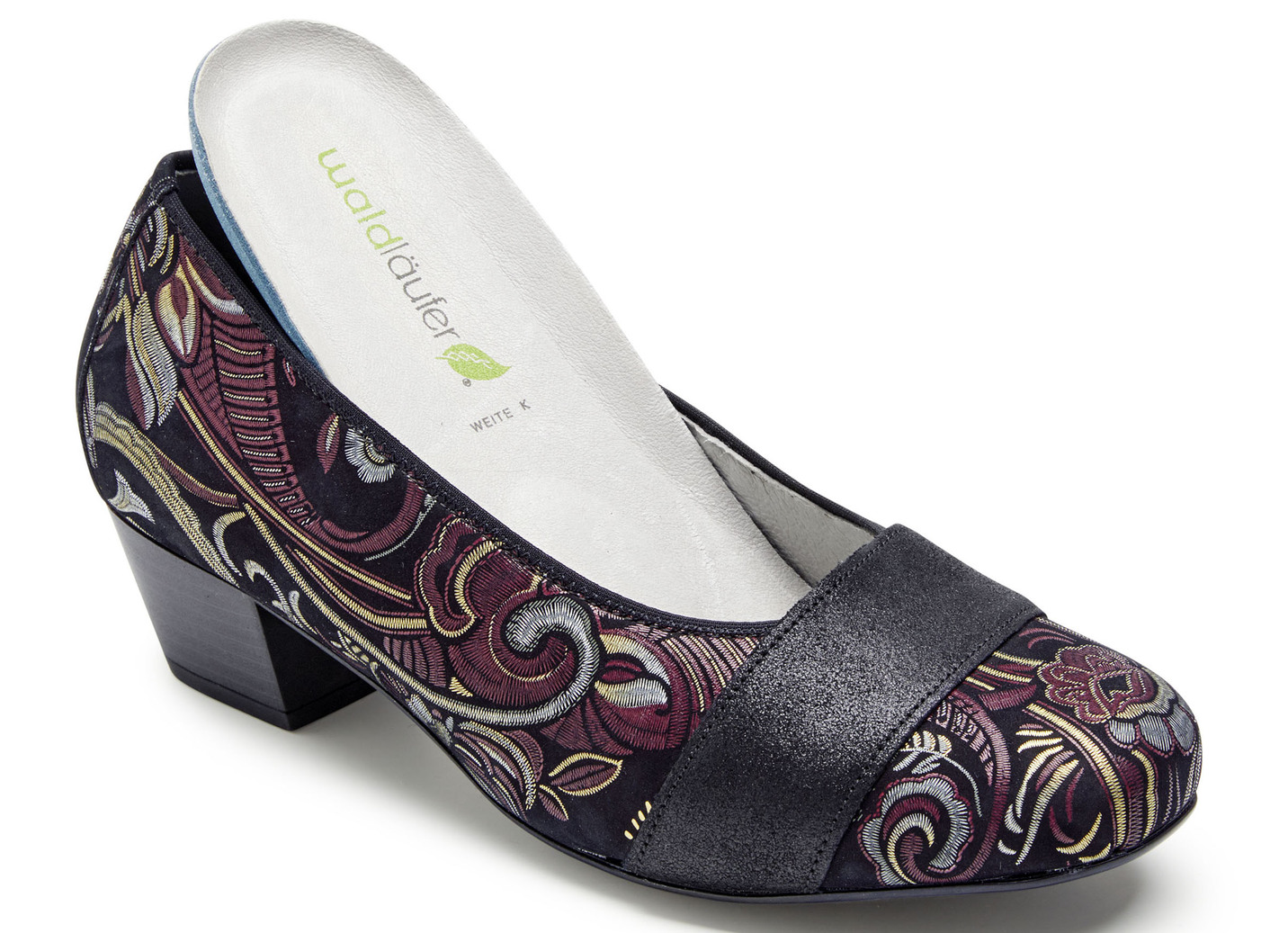Waldläufer Pumps mit Rundum-Gummizug