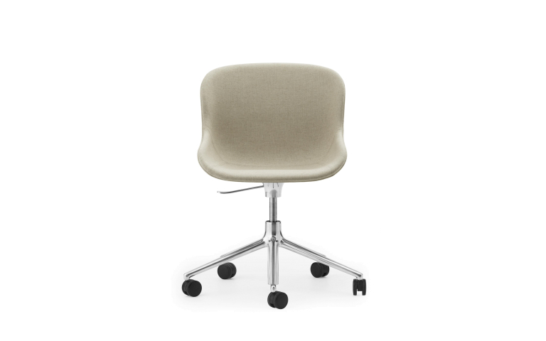 Normann Copenhagen Hyg gestoffeerde bureaustoel alu onderstel Grijs Synergy