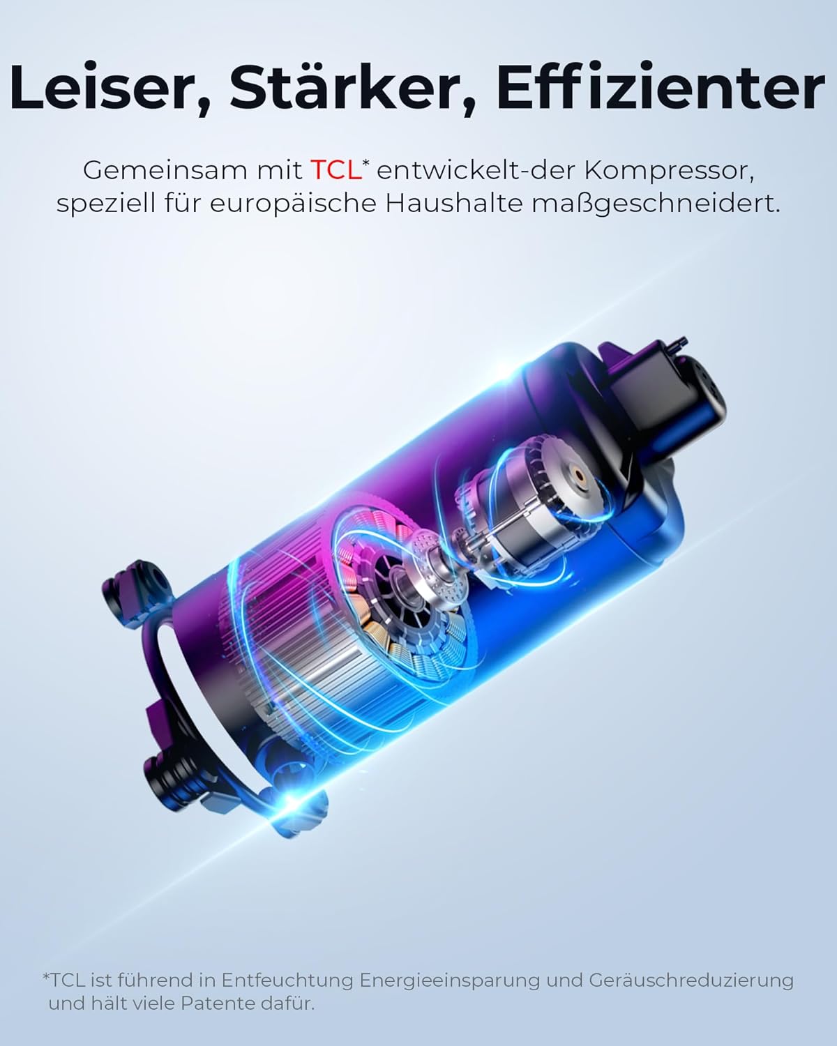 Luftentfeuchter elektrisch 20L, Entfeuchter elektrisch für Keller, Raumentfeuchter elektrisch 39dB für Räume bis zu 150m³/50m², mit 1M Ablaufschlauch und Timer, Filter, 10 J. Gar.