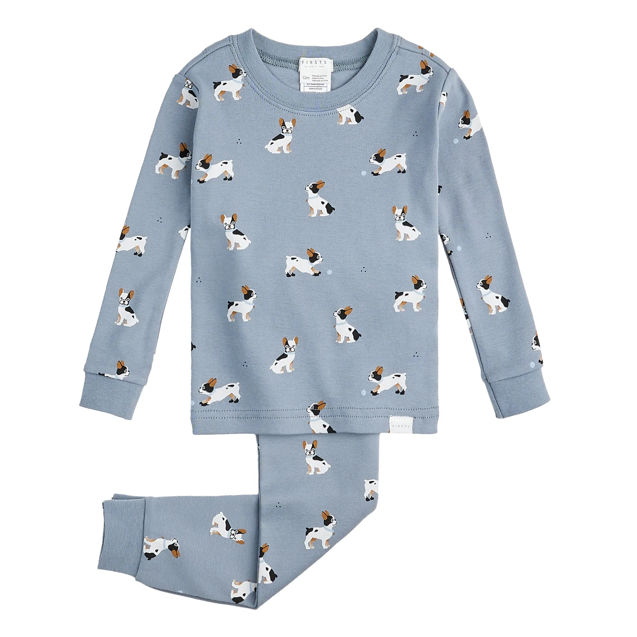 Firsts par Petit Lem Pyjama 2 Pièces Bouledogue 12-24mois