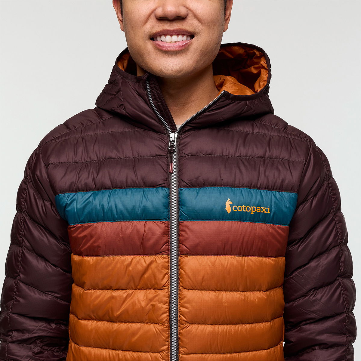 Cotopaxi Fuego Down Hooded dunjakke, herre (Coffee Sienna)
