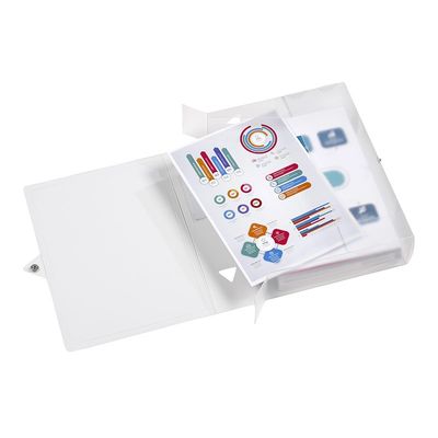 Viquel Propyglass - Boîte de classement plastique - dos 80 mm - incolore