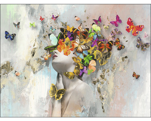 Canvasprint Vlinders 84x116 cm