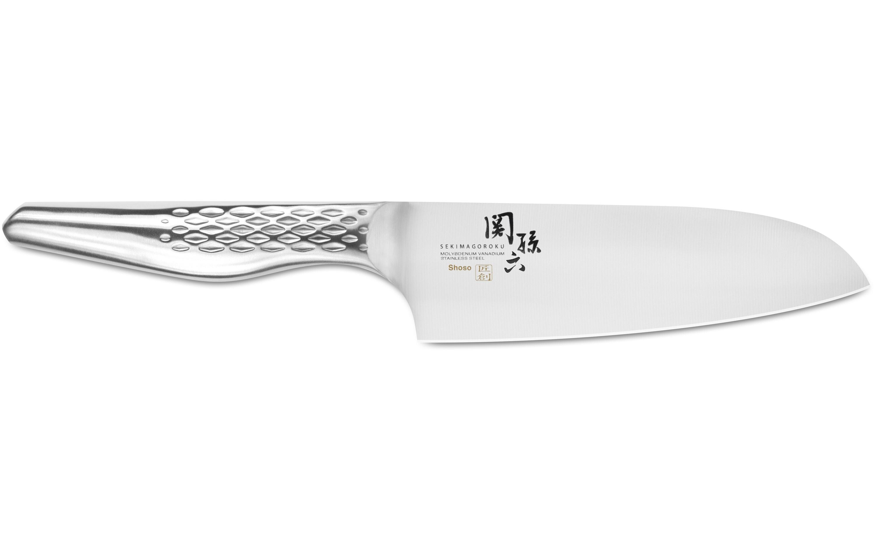 Kochmesser Seki Magoroku Shoso 14.5 cm, Silber/EdelstahlSantoku Messer