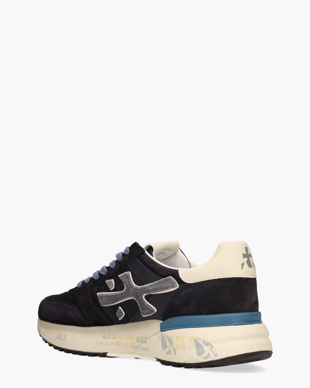 Premiata Mick 7716 Donkerblauw Herensneakers