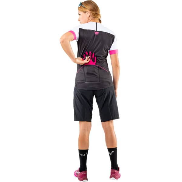 Maillot vélo DYNAFIT RIDE LIGHT 1/2 ZIP SHIRT W BLACK OUT/NIMBUS