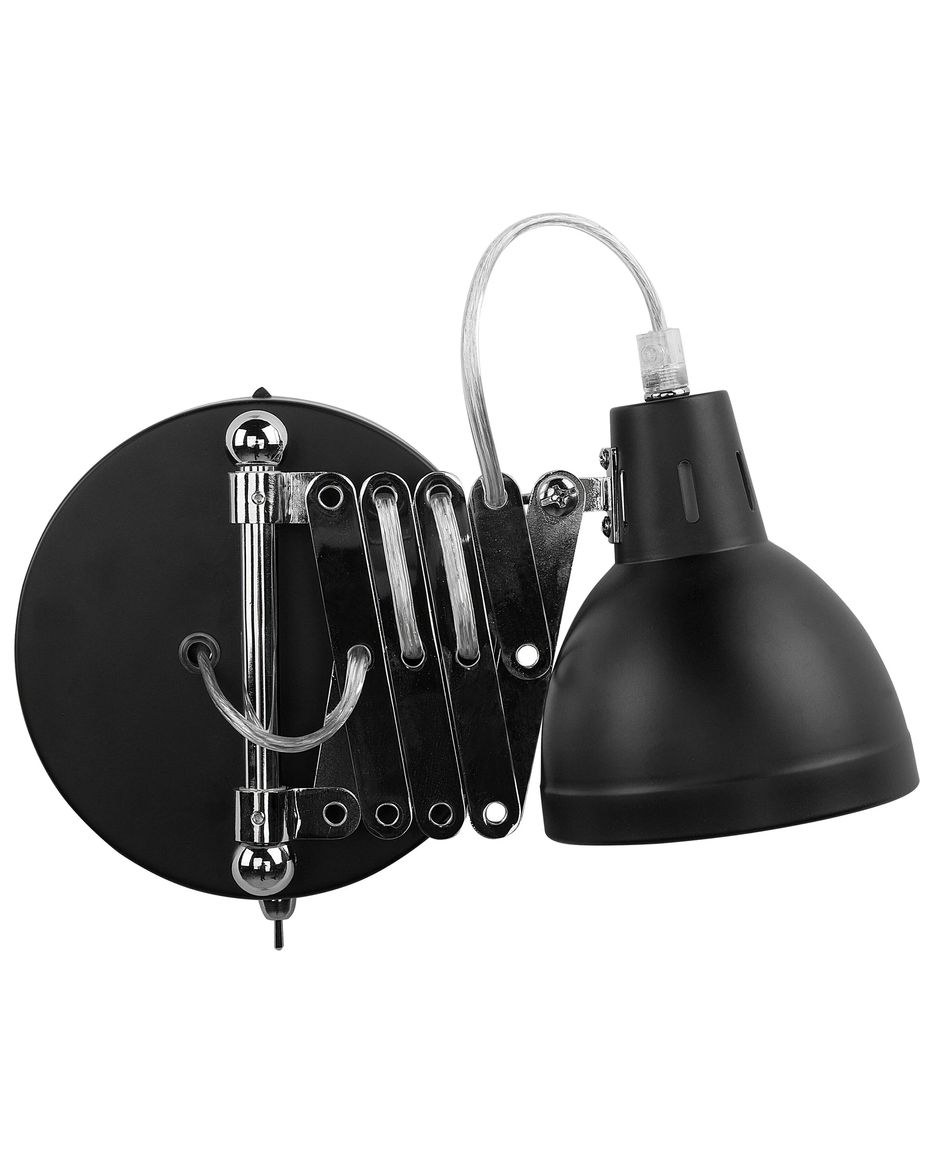 Wandlamp HARRINGTON verstelbaar Metaal Zwart