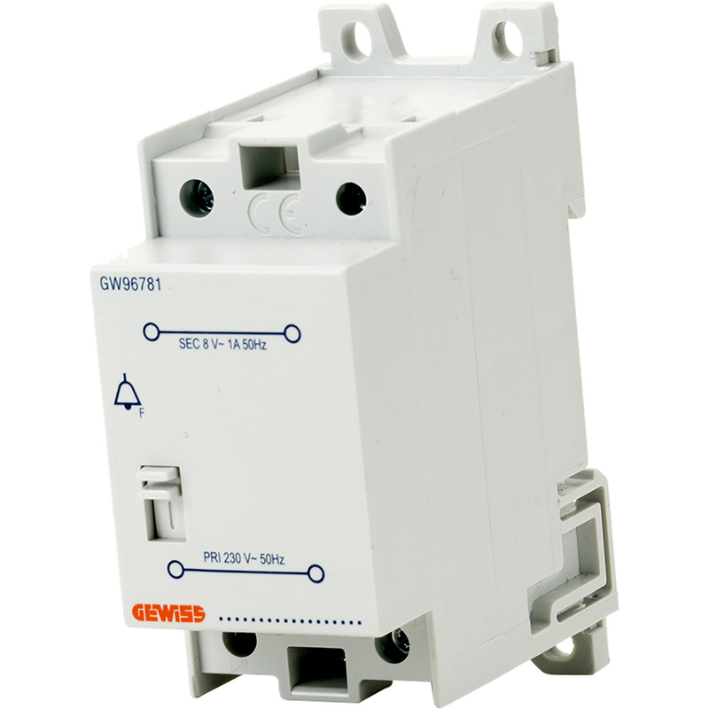Gewiss beltransformator 8VA 230/8V switch off type